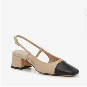 Sam Edelman Black and Cream Heels